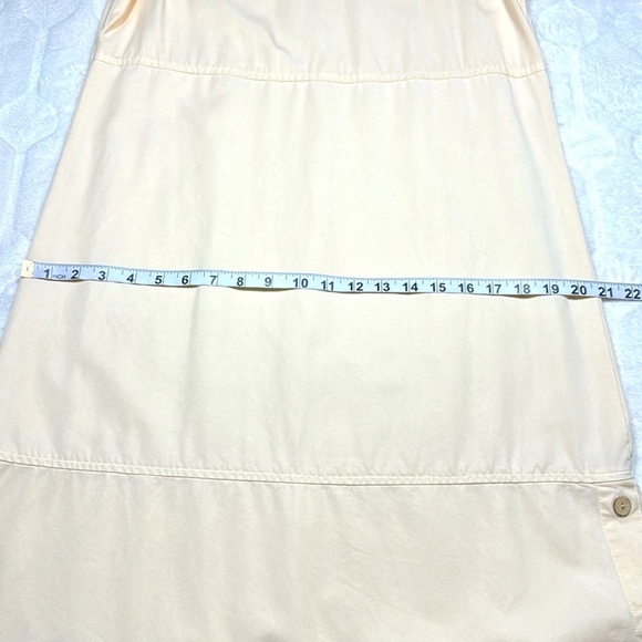 AKS Womens Tencel Cream Buttery Yellow Sleeveless Maxi Dress M Boho Resort Chic - Picture 4 of 8